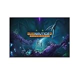 MERYHMDKS Subnautica 2 Early Access Official Game Poster With Deep Sea Leviathan Canvas Print For Bedroom Living Room Game Room Decor 08x12inch(20x30cm)