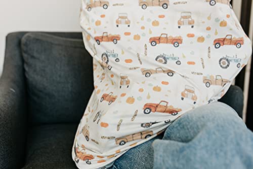 Image of Copper Pearl Nursing Cover for Breastfeeding - Multi-Use Baby Car Seat Cover, Stroller Cover & Breast Feeding Cover Up for Women, Stretchy Breathable High Quality Cover for Boy or Girl, Hayride