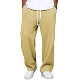 Pantalones casuales elásticos y cómodos perfectos para actividades diarias y salidas al aire libre pantalones deportivos para hombre prácticos con estilo, amarillo, M