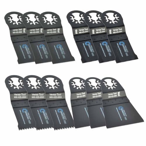Versa Tool MB-K4 12Pcs Bi-Metal Oscillating Saw Blade Set King (MB3A3B3C3D)