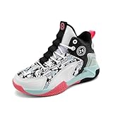 Ucilxi Warm Plush Fashion Anti-Skid wear-Resistant Sports Basketball Shoes White