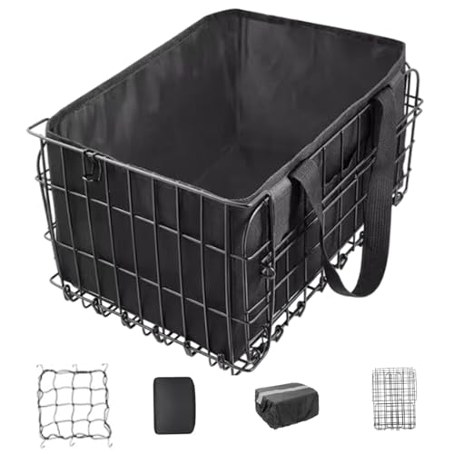 Panier vélo arrière pliable de qualité supérieure avec housse étanche - 4