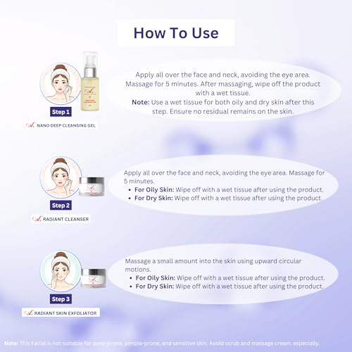 Image of A+ Korean Glass Facial Kit | Suitable For All Skin Types | 10x Booster Serums | Instant Glow & Radiance | Based on Korean Technology | 7 Steps in 1 Kit | For Professionals & Home Use | 300 gm + 20 ml