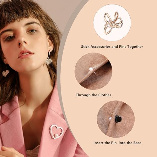 Gummi Pin Verschlüsse 50 Sets Anstecker Verschluss Runde Ersatz Anstecknadel Uniform Abzeichen für Schmuck Brosche Pins Basteln DIY Kunsthandwerk