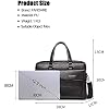 FANDARE Men Briefcase Laptop Messenger Bag PU Leather Handbag