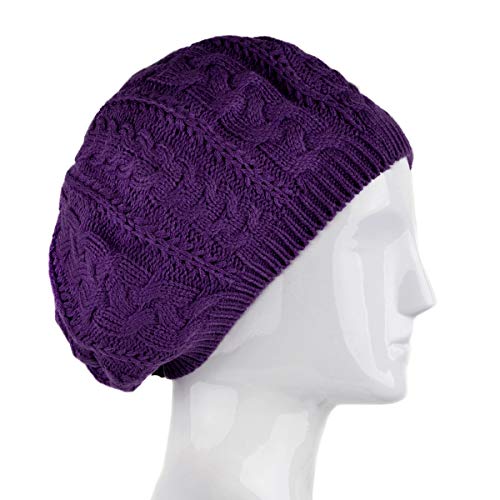 Image of Nollia Soft Knit Solid Color Beanie, Chic, and Lightweight Crochet Knitted Style Beanie Hat for Women, One Size Slouchy Hat