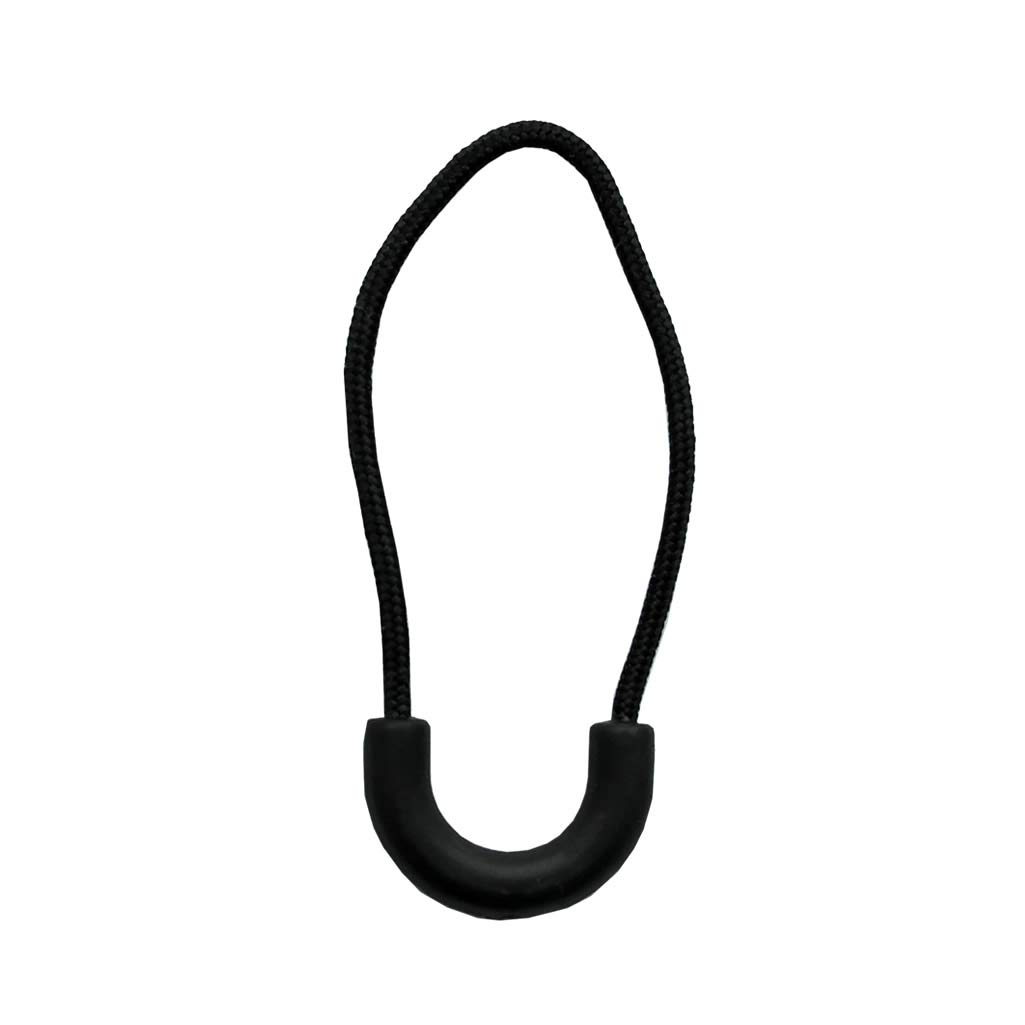 Tenner.london Black Set Of 10 Zipper Pull Zip Pull Zipper Puller Cord Slider Fastener Jacket Bag Backpack (Black)