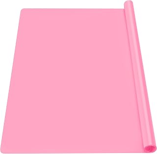 Oversize Silicone Mat 27.6" x 19.7", Gartful Silicone Sheet for Crafts, Nail Arts, Painting, Epoxy Resin Jewelry Casting Mat, Countertop Protector, Table Placemat Pad, Nonstick Nonskid, Pink