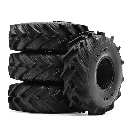 Pneus RC 61x21mm grip extrême pour roues 1.0 Axial SCX24 et Ascent-18