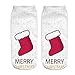 Produktbild cinnamou Frauen 3D Socken Cartoon Weihnachten Socken Crazy Cute Amazing Neuheit Print Söckchen,94 Farben optional