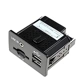AXVEFHXB USB AUX Port Adapter Jack Compatible with C-MAX Transit Models F1CT-14F014-AA F1CT14F014AA for Audio Connectivity