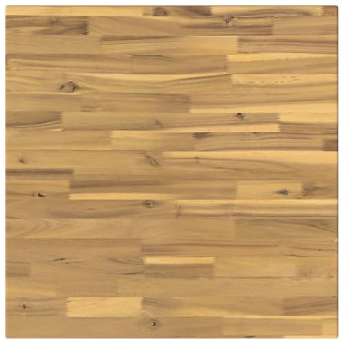 Image of vidaXL Rectangular Table Top 70 x 70 x 3 cm Square Solid Acacia Wood