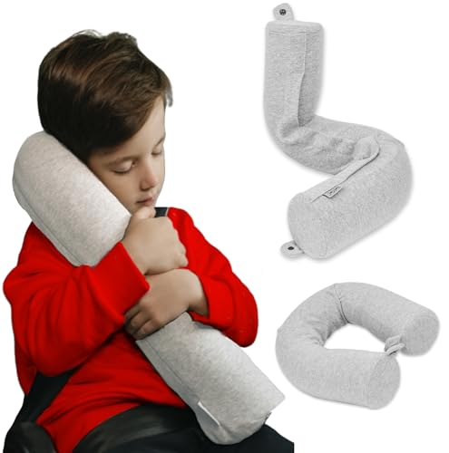 Dot&Dot Twist Kids Travel Pillow for Airplanes and Car Seats