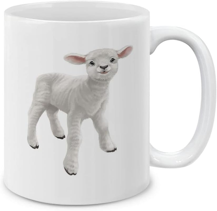 Sheep Lamb Ceramic Coffee Mug Tea Cup,11 OZ