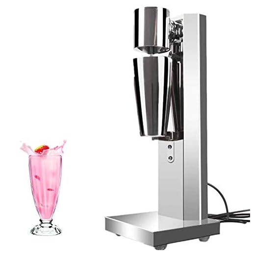 Milkshake Machine Drink Mixer Stainless Steel Milkshake Maker with 800ML Cup for Home and Commercial Use