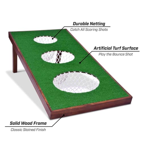 GoSports BattleChip PRO Golf Cornhole Game - Includes 4 ft x 2 ft Chipping Target, 16 Foam Balls, Hitting Mat, and Scorecard by GoSports - Image 6