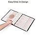 WeChef 30 Pack Restaurant Menu Covers 8.5 x 11 Double Fold 2 Pages 4 Views Transparent Restaurant Menu Covers Holder Black