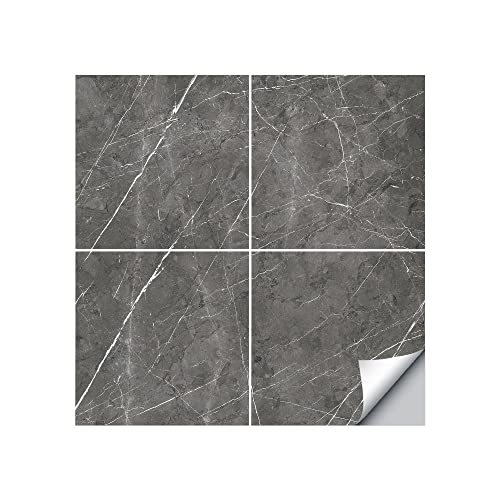Homya 大理石シール 30x30cm 厚手 床用 はがせる 壁紙シール カッティングシート リメイクシート 防水シール 10枚入 模様替え DIYリフォームシート