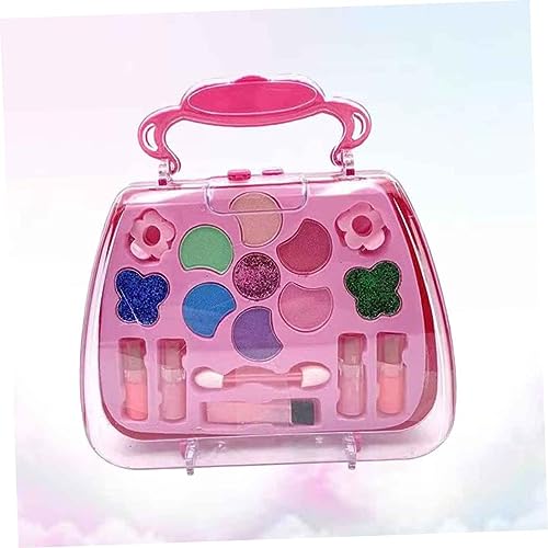 Toyvian 3 Conjuntos De Bolsas De Brinquedo Acessórios De Maquiagem Bolsa Rosa Princesa Cosméticos