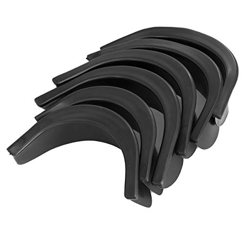 ZRM&E 6PCS Billiard Table Liners Set Black Colloid 4 Corner 2 Side Corner Liners Billiard Replacement Accessories