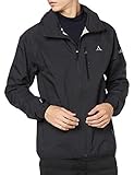 Modellnummer: 23134 Schöffel Jacket Toronto4, wind- und wasserdichte Herren Jacke mit verstaubarer Kapuze, atmungsaktive und verstaubare Hardshelljacke für Männer Herren, black, 48