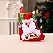 Produktbild ClookYuan Weihnachten Santa Socken niedlichen Ornamenten Festival Party Xmas Tree hängende Dekoration - 5#