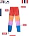 Fila Girls Sweatpants - Soft Cotton Blended Sweatpants for Girls with Drawstring Waist and Pockets - Fashion Kids Joggers, Size 7-8, Multi Dip Dye