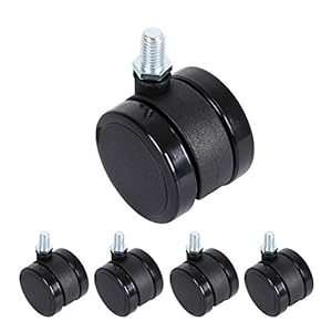 Computer bureaustoel wiel borgring zwenkschroef universeel wiel krasbestendig duurzaam PA-wiel, geschikt voor meubelbureaustoel ib, enz.