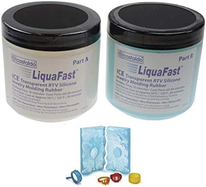 CASTALDO SILICONE LIQUAFAST ICE MIX JEWELRY WAX INJECTION MAKING MOLDING RUBBER