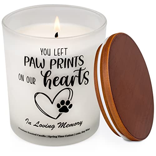 Pet Memorial Gifts Scented Candle - Dog Memorial Gifts For Loss Of Dog, Pet Loss Gifts And Loss Of Dog Sympathy Gift, Dog Bereavement Gifts For Loss Of Pet, Cat Memorial Gifts, Dog Passing Away Gifts #TOP4
