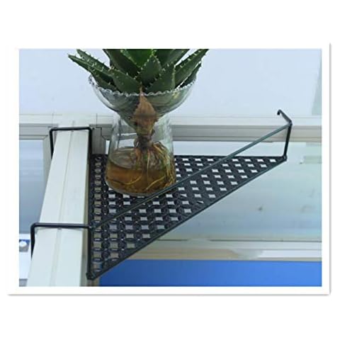 Bioristar Office Cubicle Floating Corner Shelf Iron Wire Desk Sundries Storage Rack Office Cubicles Hanging Corner Shelf Corner Hanging Shelf Black Iron Shelf (Fit 1.9inch Thick Cubical Wall) Cover