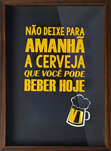 Quadro Porta Tampinhas Kapos Multicor 27X37cm