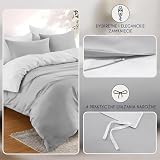 Dreamzie - Parure de lit 240x260 cm avec 2 taies d'oreiller 65x65 cm - Réversible