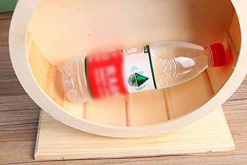 Omem Hamster Exercise Wheel，Small Animals Running Toy Suitable For Rat, Pig, Chinchilla, Gerbil, Etc. Pet Wooden Harmless, Handmade (L) #TOP2