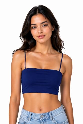 Image of Seamless Padded Bralette for Women | Free Size (Best Fit 28-32 Bust, S to M) | Stretchable Wireless Camisole Bra | Soft Comfortable