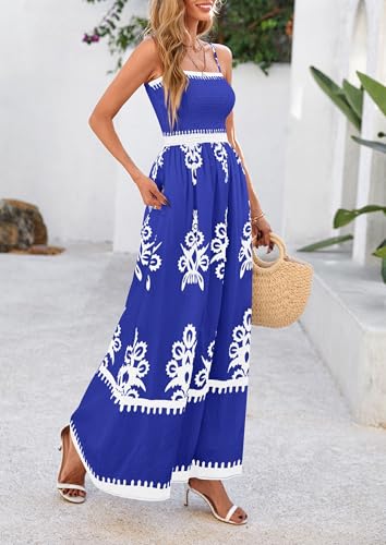 Image of PRETTYGARDEN Women's Summer Boho Maxi Dress Floral Sundresses