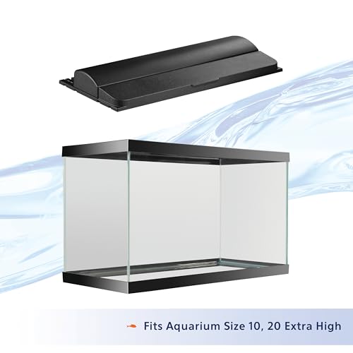 Aqueon LED Deluxe Fish Tank Aquarium Full Hood with LED Light, Black, 20 Inch by Aqueon - Image 2
