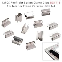 Topteng 12 Stück Federklammern für Dachlichter BG1113 für Caravan Heki 3/4 – Ansicht 2