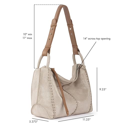 Image of The Sak Los Feliz Hobo Purse - Premium Large Leather Women's Handbag for Everyday & Travel - Durable Purse With Zipper Pocket
