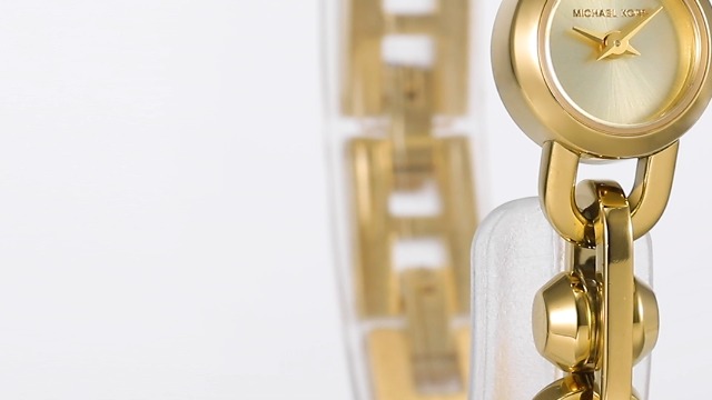 Amazon.co.jp: Michael Kors レディース MK ASTOR LINK 二針 ゴールド