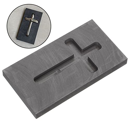 4pcs Gold Silver Graphite Ingot Mold Cross Shape Jewelry Melting Tool for Casting High Thermal Stability Conductivity for Melting Alloys by Alipis - Image 9
