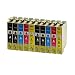 Produktbild 10 Druckerpatronen für Epson T1631XL 1632XL 1633XL 1634XL BK,C,M,Y Workforce WF-2630WF - 4xSchwarz je 18ml,2X je C,M,Y 18ml, kompatibel