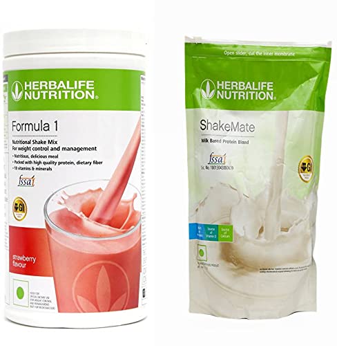 HERBALIFE COMBO OF FORMULA-1 STRAWBERRY + SHAKEMATE Nutrition Drink (1 kg, Strawberry Flavored) (B09GYPQPMD) Amazon Price History, Amazon Price Tracker