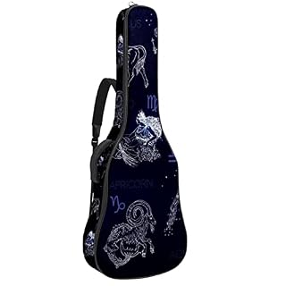 Hondank Housse pour guitare acoustique – Constellations – Signes du zodiaque – 1 cm d’épaisseur – Rembourrage étanche… - Les Beatles, Paul McCartney, John Lennon, RIngo Starr, George Harrison