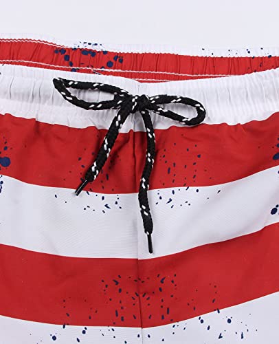 Mens Swim Trunks, Colorful Printed Swimming Trunks, Quick Dry Board Shorts with Mesh Lining4