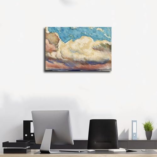 Affiche Clouds by Maynard Dixon impression sur toile déco murale 50x75 cm - 3