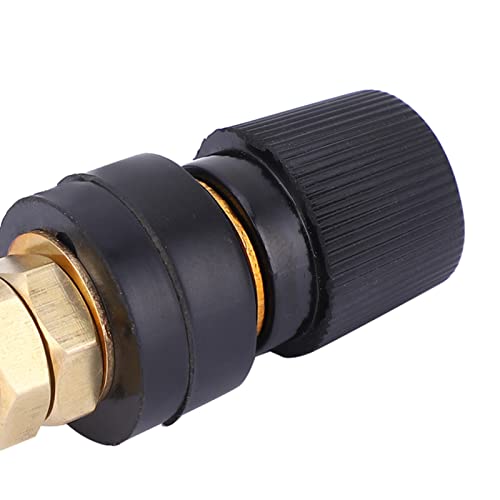 2pcs Brass Pillar Terminal Block M8 0V-380V 200A Non Slip Textures with Industrial Plastic Outer Case