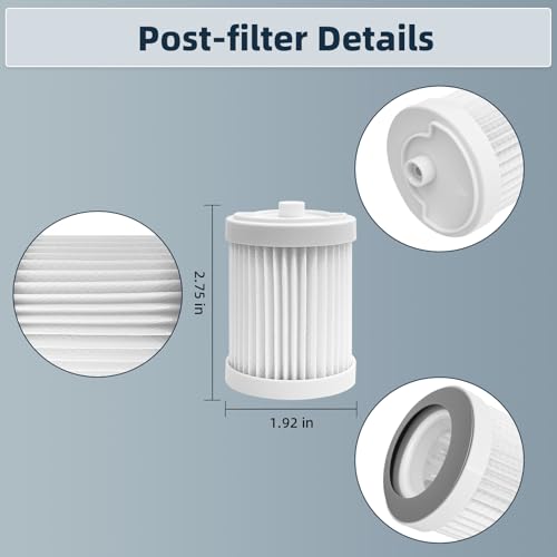 Image of 4-Pack Replacement Filter Kit Compatible with Tineco A10 / A11 Series, PURE ONE S11 & PWRHERO 11 Snap Cordless Vacuums, 2 Pre-Filters & 2 Post-Filters