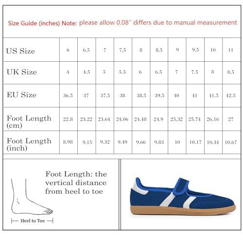 Image of Mary Jane Sneakers for Women Slip on Ballet Flats Walking Retro Sneakers | Round Toe Mary Jane Shoes,Hook and Loop,Lightweight Footwear,Women Fashion Sneakers for Walking, Travel, Workout, Daily Wear