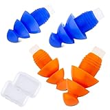 Ohrstöpsel zum Schwimmen von Kindern, 2 Paar weiche, wasserdichte Schwimm-Ohrstöpsel aus Silikon, wiederverwendbar, zum Baden, Schwimmen und für andere Wassersportarten (Medium)